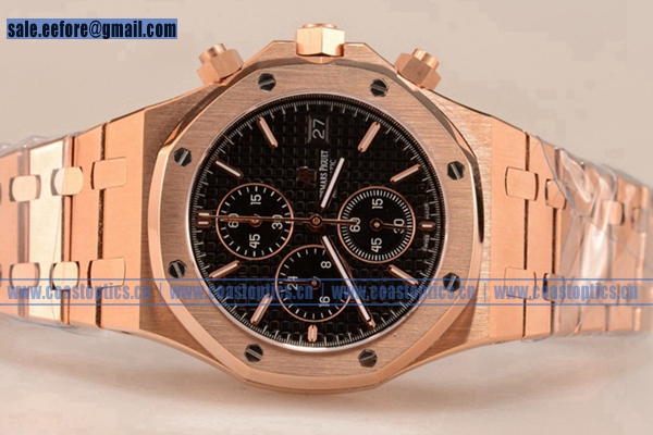 Replica Audemars Piguet Royal Oak Chronograph Watch Rose Gold 26320OR.OO.1220OR.01L